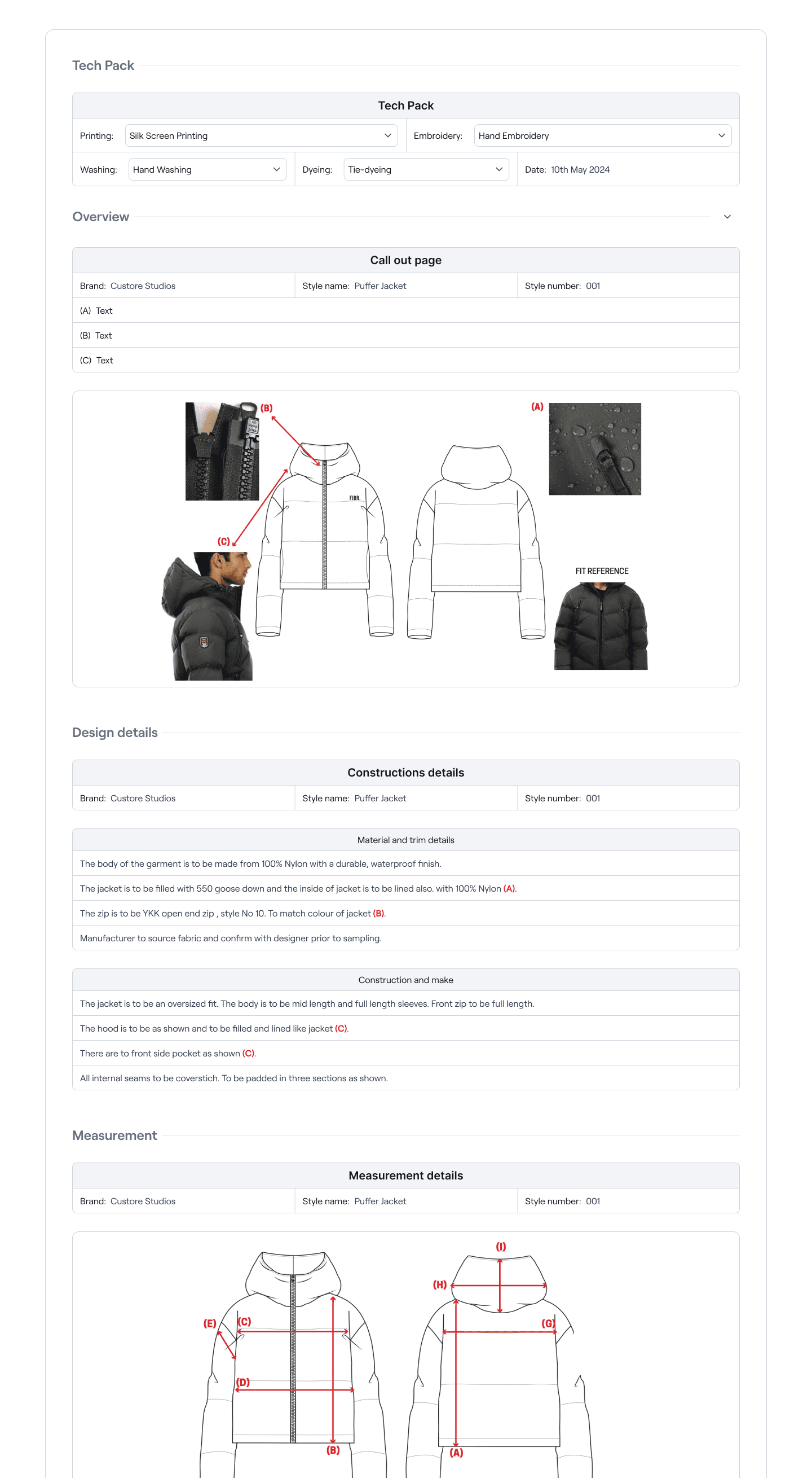 Project specs that actually make sense.